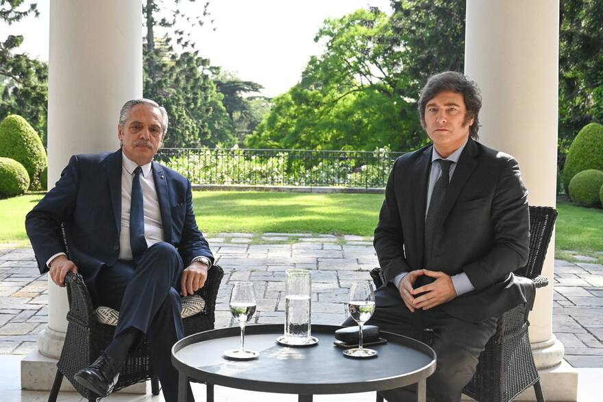 Conmenzó la transición: Javier Milei se reunió durante más de dos horas con Alberto Fernández en la Quinta de Olivos