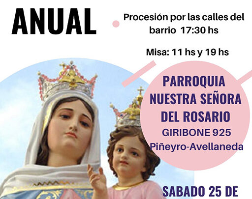 La Parroquia Nuestra Señora del Rosario realiza su Gran fiesta anual