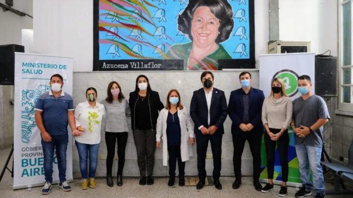 Se inauguró un mural homenaje a Azucena Villaflor en el Hospital Fiorito