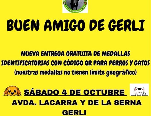 Nueva entrega de medallas BUEN AMIGO DE GERLI